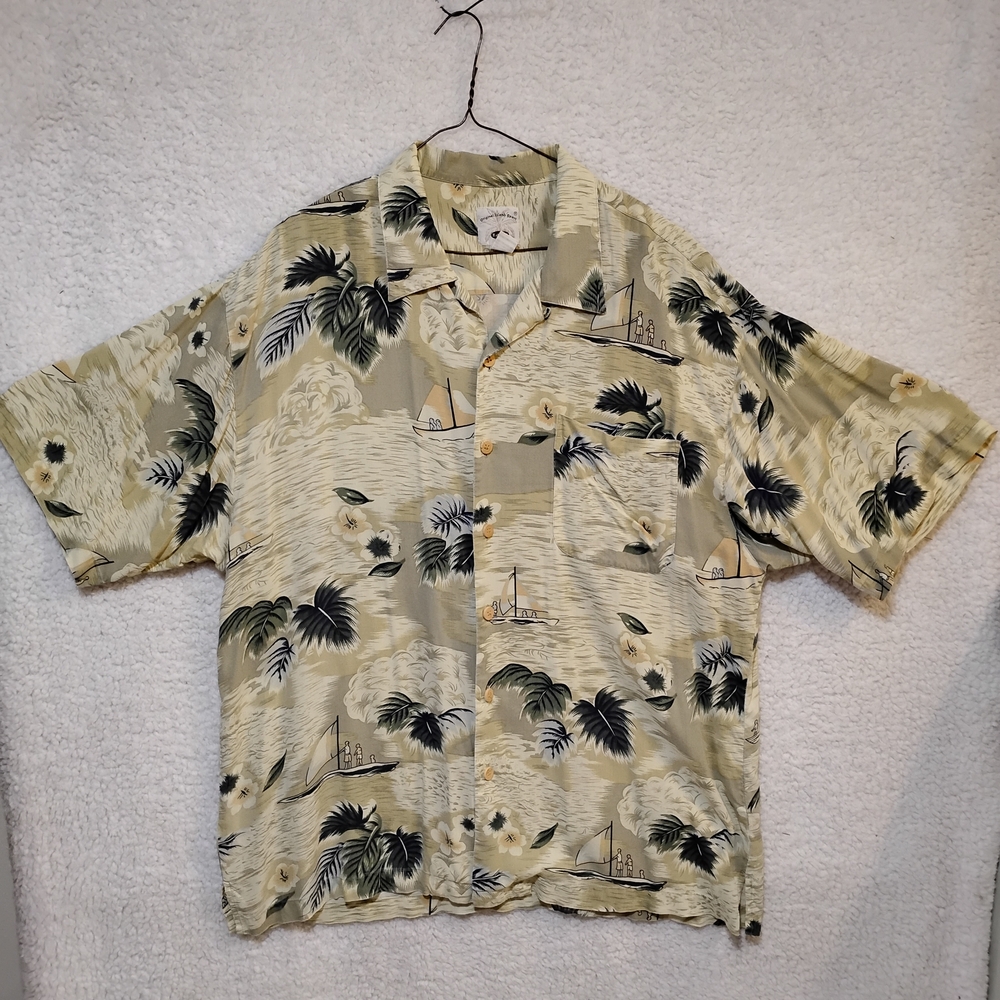 Original Island Sport Vintage Men's Hawaiian Shirt- XL